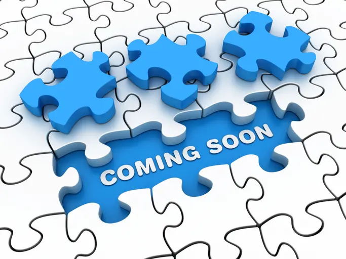 A puzzle with the words " coming soon ".