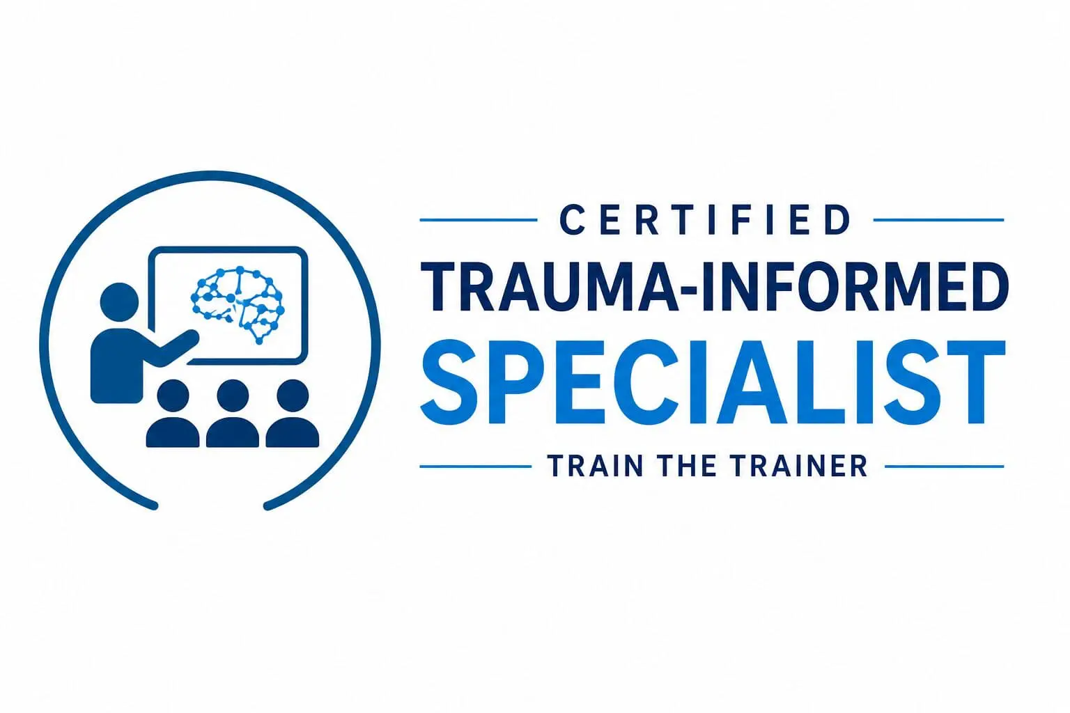 Certified Trauma-Informed Specialist logo and text.